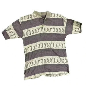 VTG  Classic Polo Shirt Mens M Cotton Blend Stretch Retro Golf mt12
